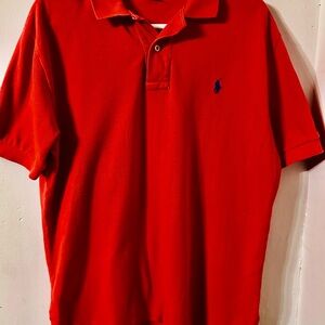 Polo Classic Fit Mesh Polo, Vintage Red, M, on sale. Preppy and classic.